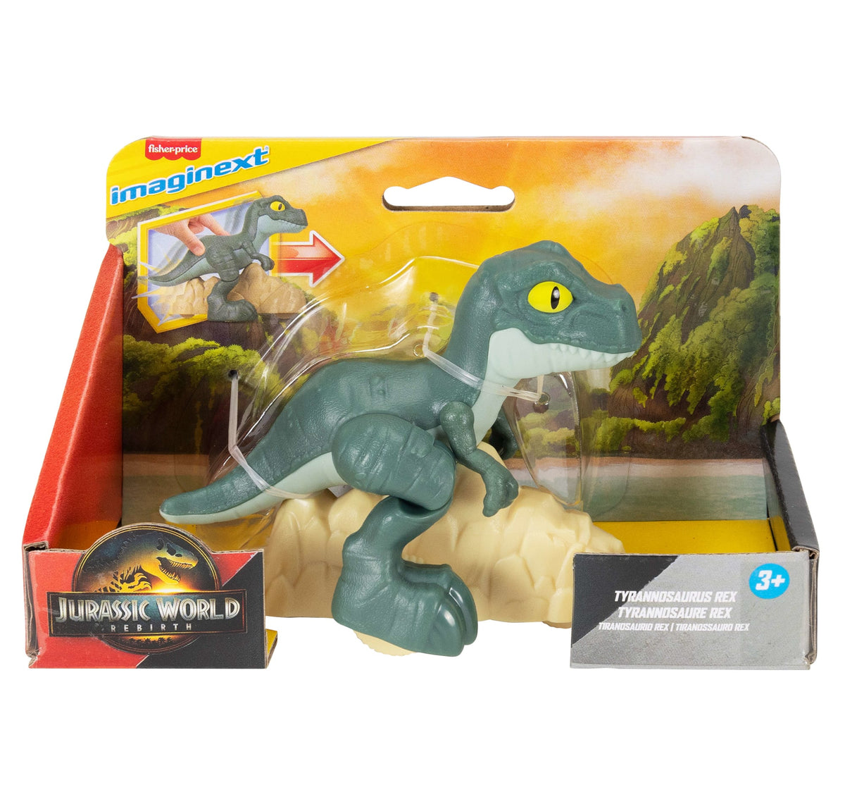Fisher-Price Imaginext Jurassic World Tyrannosaure Rex, Mouv.