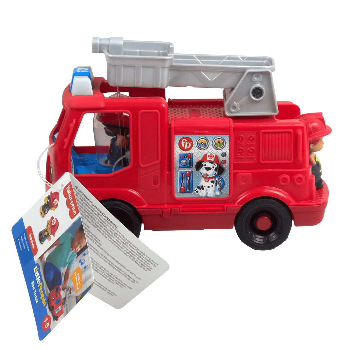 Fisher-Price Little People Camion de Pompiers, Musical, Multilingue
