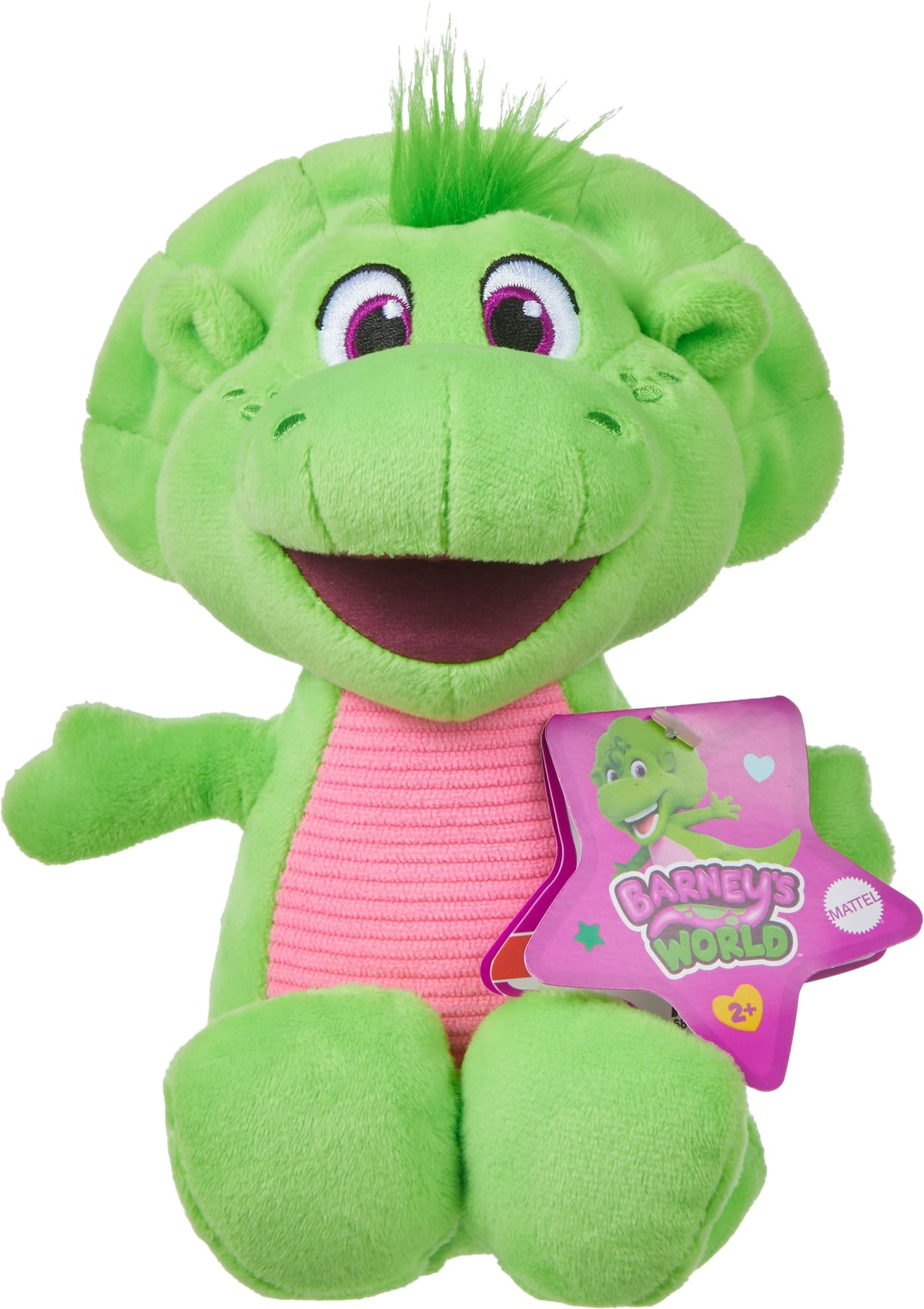 Fisher-Price Barney's World Plush Baby Bop 8-Inch Toy Dinosaur For Toddlers & Preschool Kids