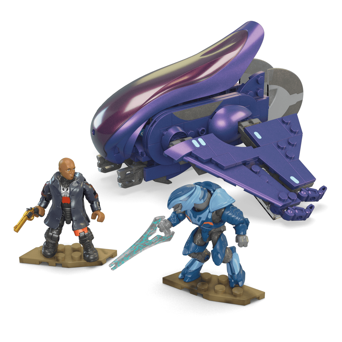 Mega Halo Coffret de Construction Banshee Rebelle, 2Figurines