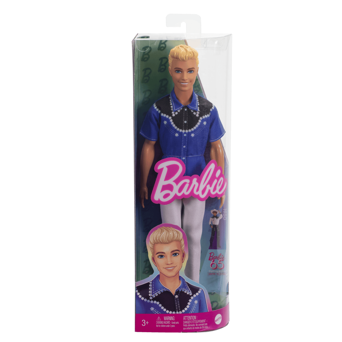Barbie Fashionista Boneco Ken Camisa Azul e Preta