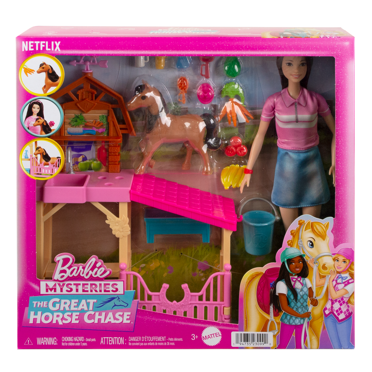 Barbie Mysteries™: The Great Horse Chase™ Coffret de Jeu L’Écurie