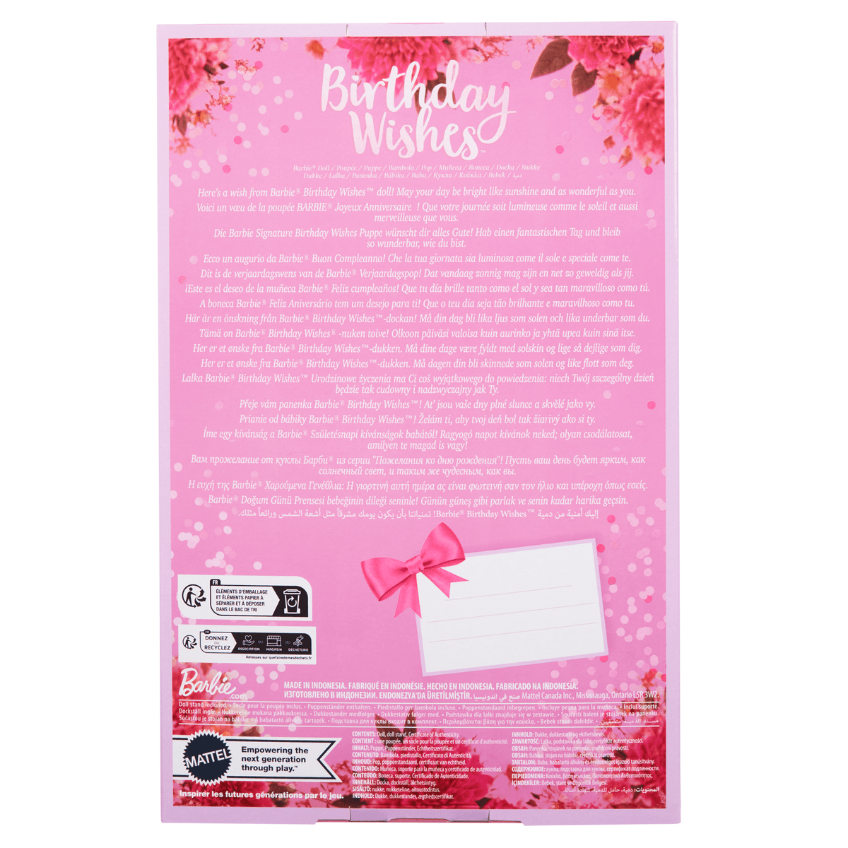 Barbie Signature Poupée Vux D’Anniversaire, Emballage-Cadeau