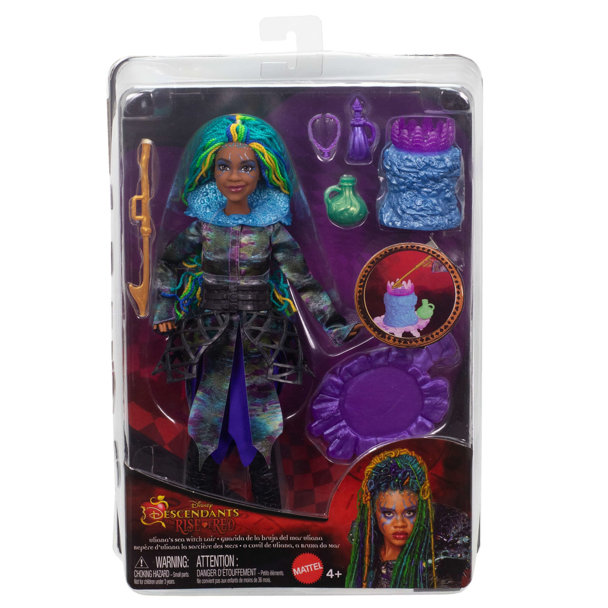 Disney Descendants: The Rise Of Red Uliana's Sea Witch Lair Playset With Fashion Doll & Accessories