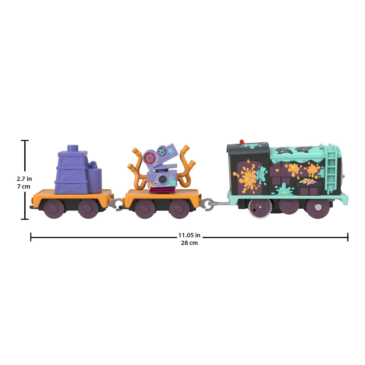 Thomas & Friends Frosting Diesel Motorized Toy Train Engine & Cargo For Preschool Kids