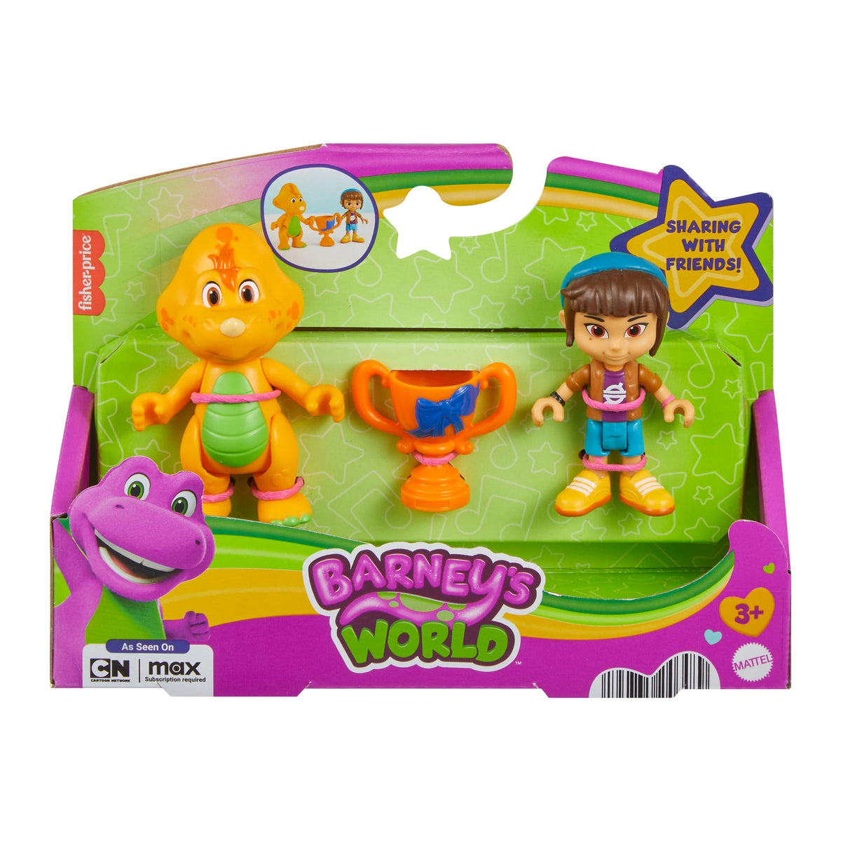 Fisher-Price Barney'S World Mel Amie de Barney et Billy Le Dino