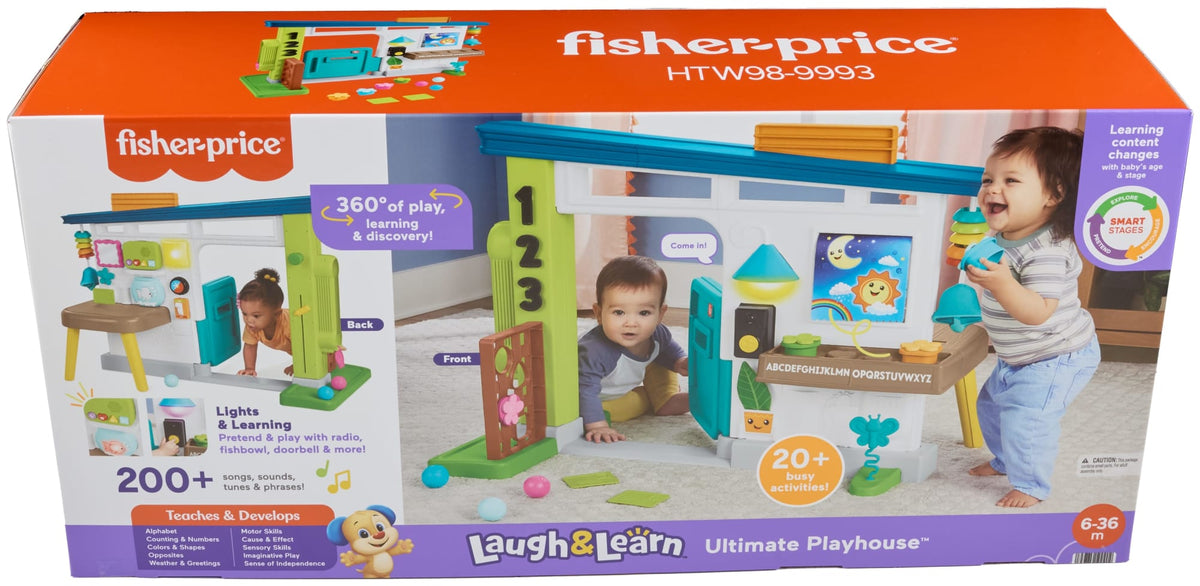 Fisher-Price Ríe y Aprende Juguete para Bebés Casa Deluxe de Aprendizaje