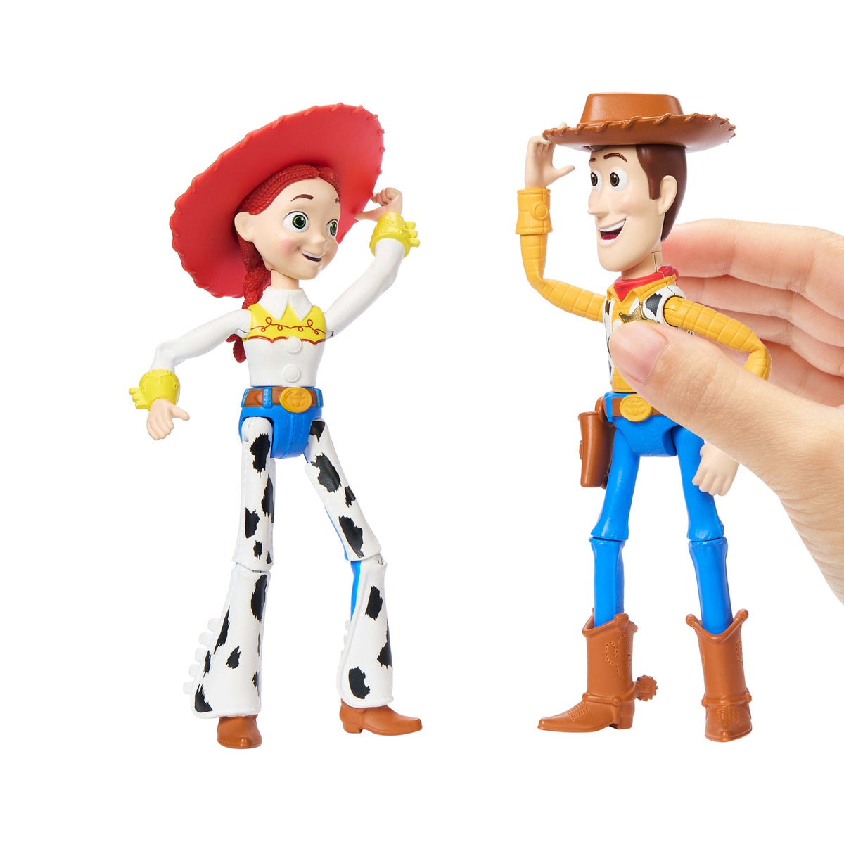 Disney And Pixar Woody & Jessie Action Figure Pack, 7-Inch Scale Posable Authentic Character Dolls