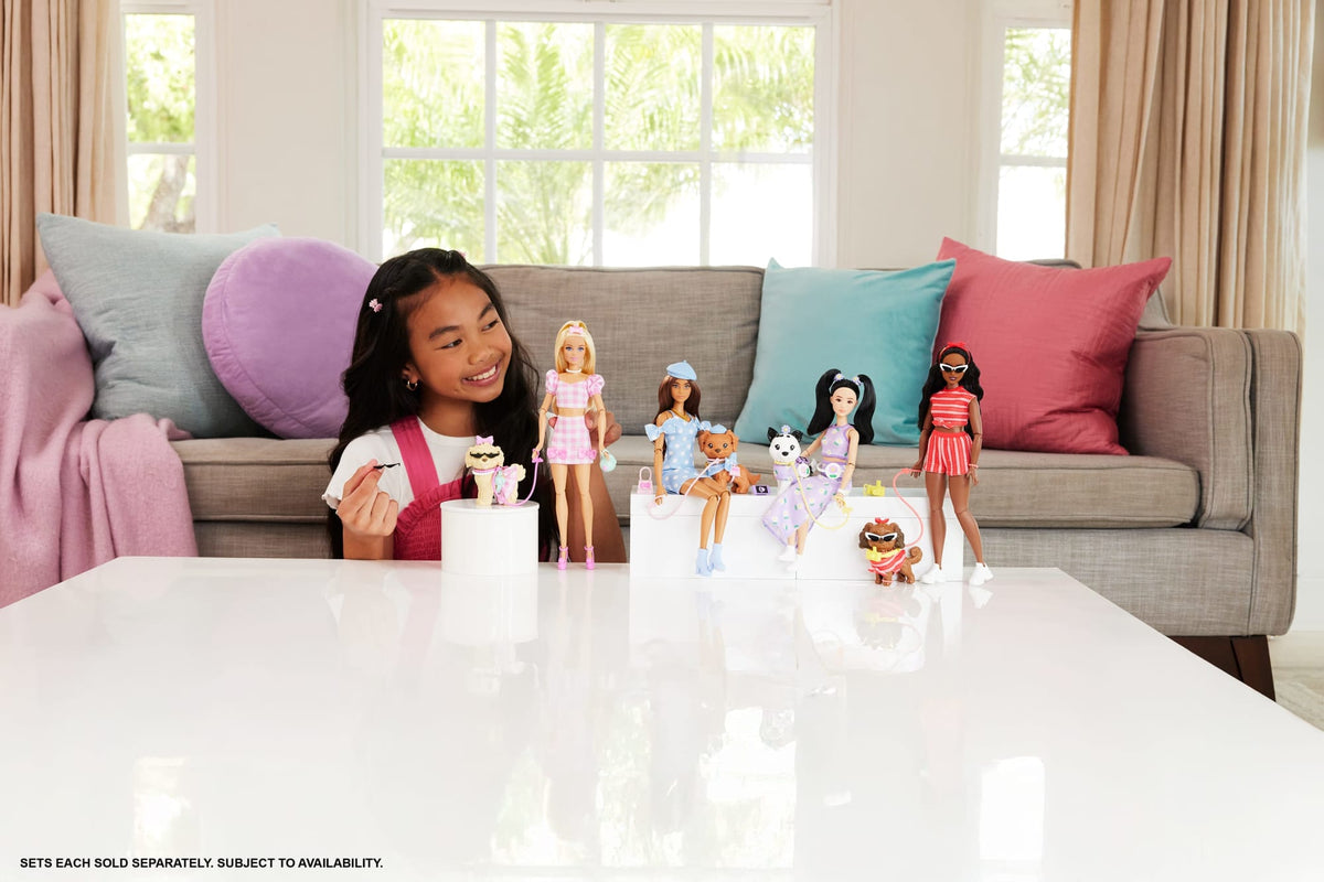 Barbie Fashion & Beauty Muñeca Looks Iguales Teresa y Perrito