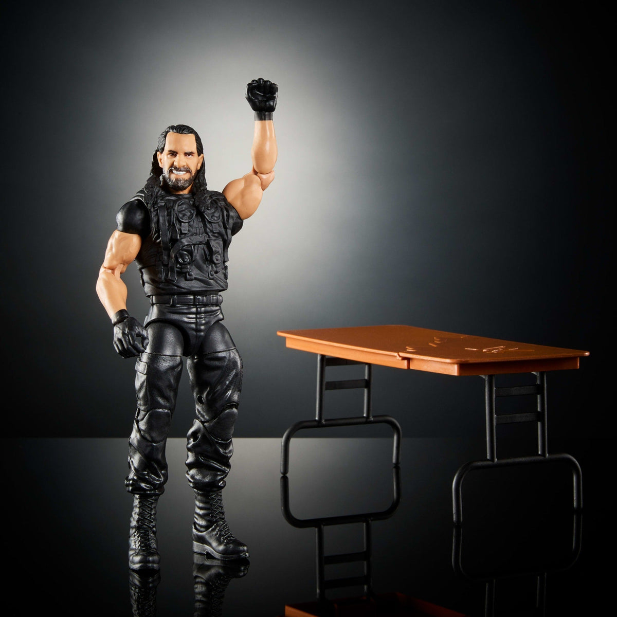 WWE Figura de Acción Elite Seth Rollins negro