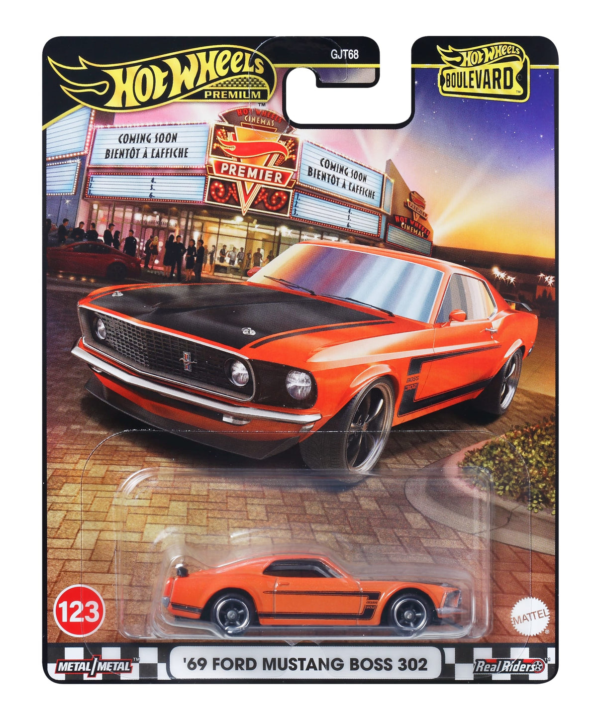 Hot Wheels Collector Veículo de Brinquedo 69 Ford Mustang Boss 302