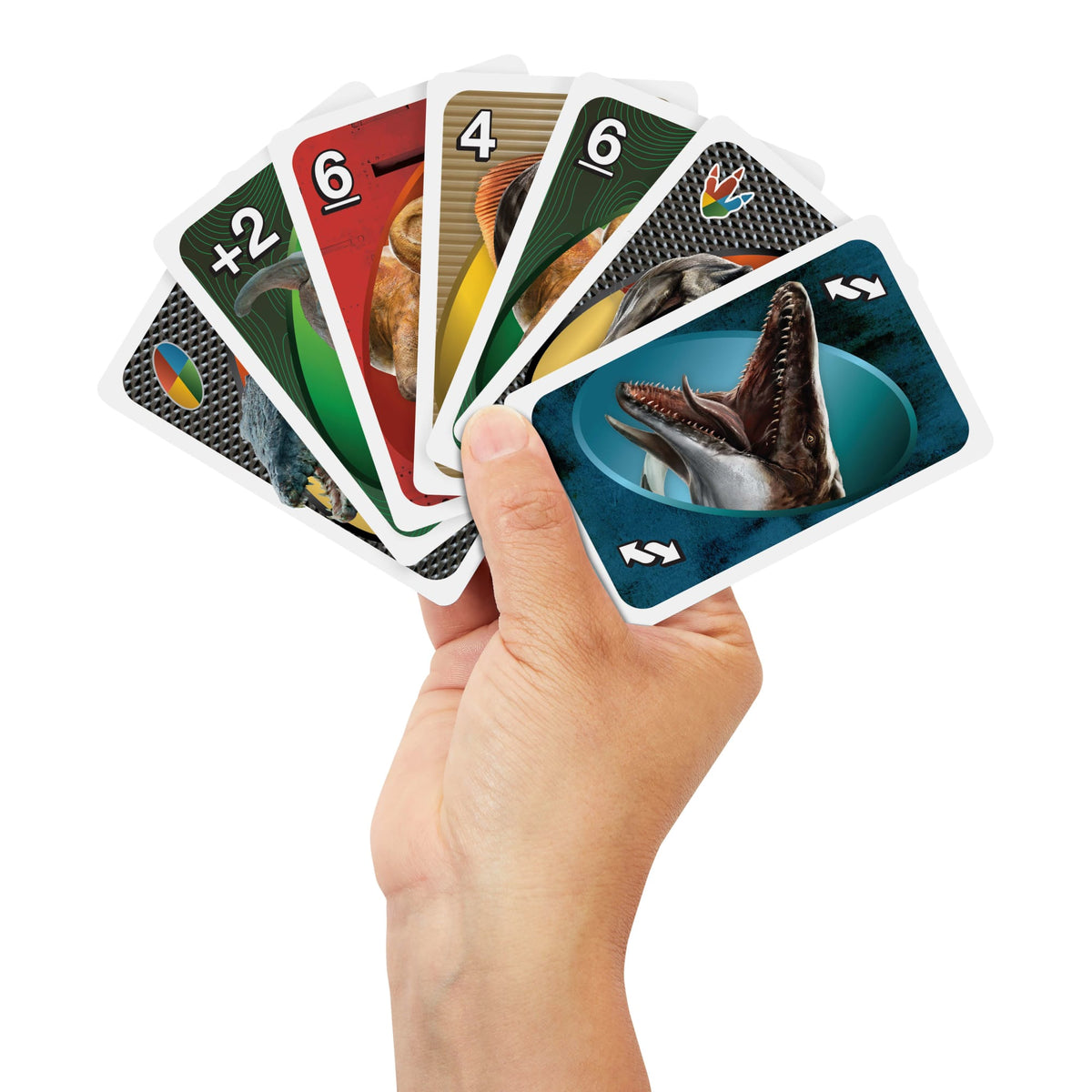 Uno-Jeu de Cartes Jurassic World Renaissance-Pour Toute La Famille