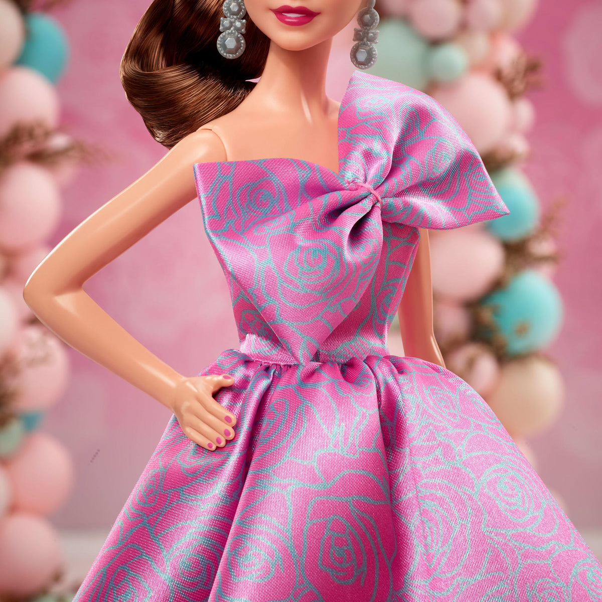 Barbie Signature Birthday Wishes Doll, Collectible Fashion Doll in Satiny, Pink Dress