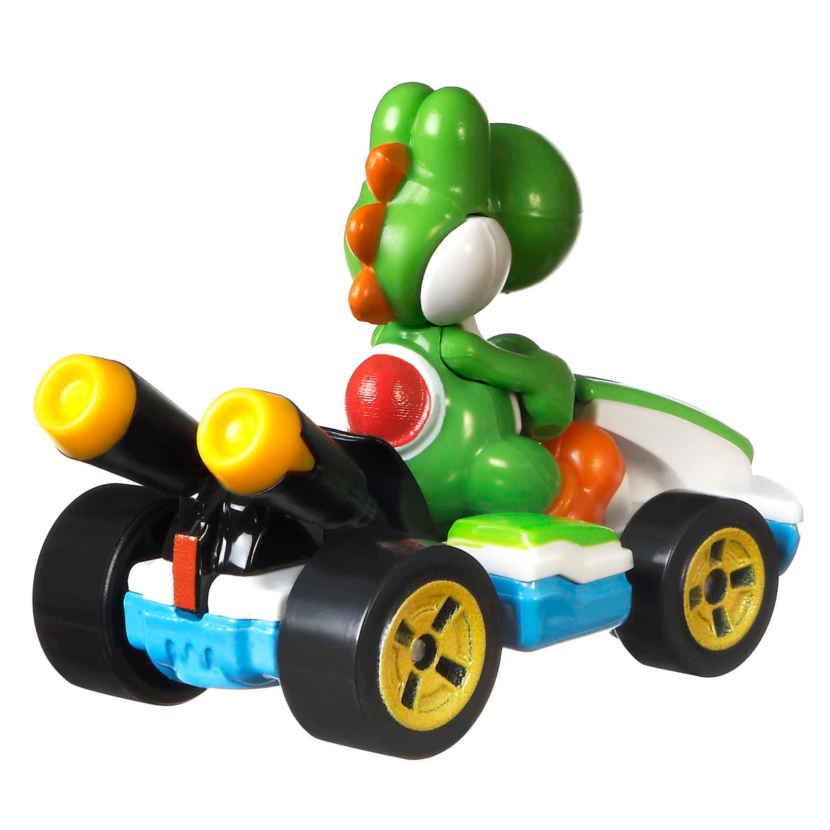 Hot Wheels Mario Kart Veículo de Brinquedo Kart Padrão Yoshi