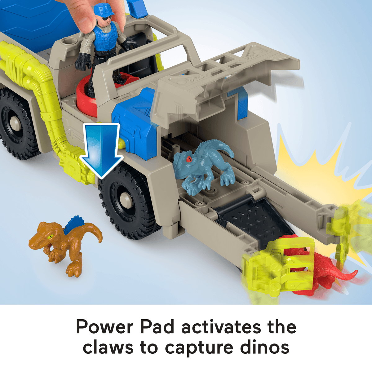 Imaginext Jurassic World Vehículo de Juguete Rastreadora de Dinosaurios