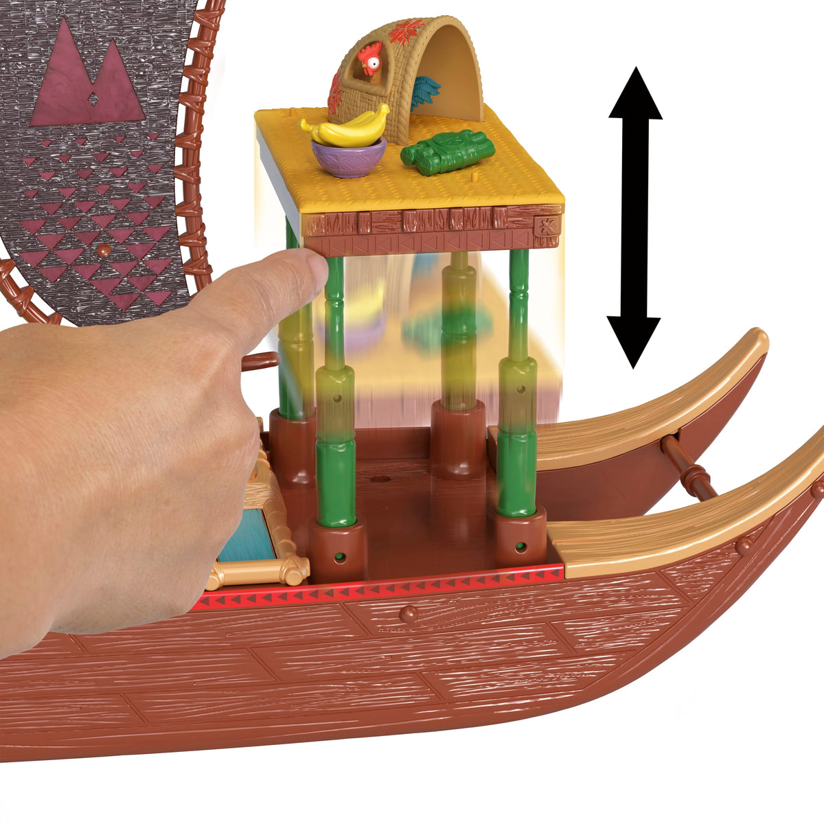 Moana 2 Set de Juego Bote de Aventuras con Mini Muñeca y Accesorios