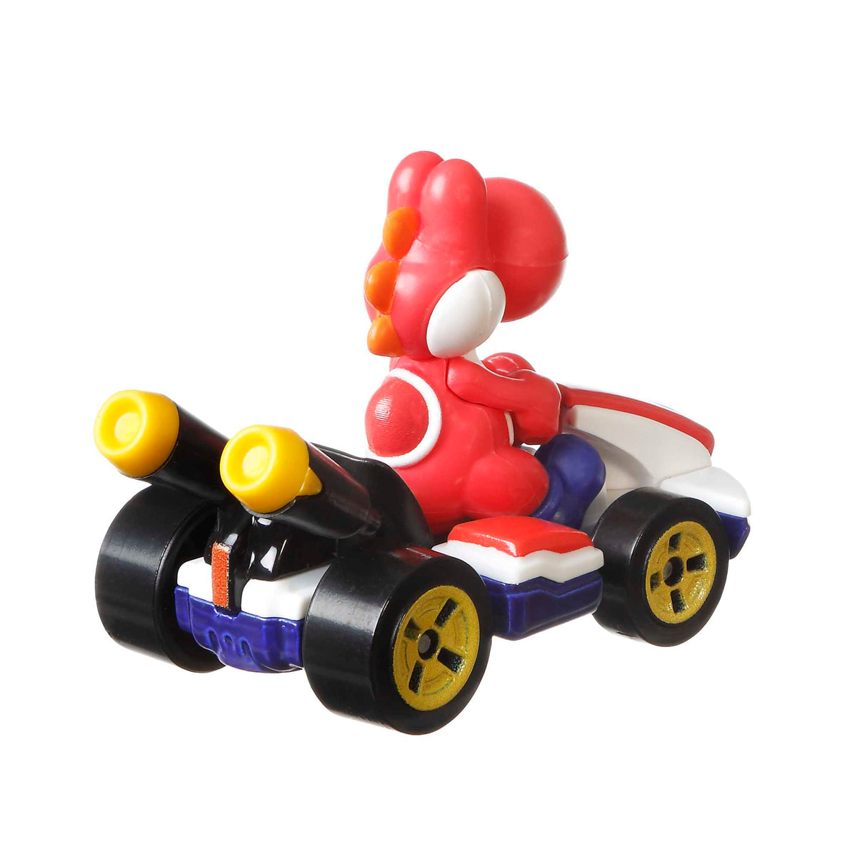Hot Wheels Mario Kart Vehículo de Juguete Yoshi Rojo Estándar Kart