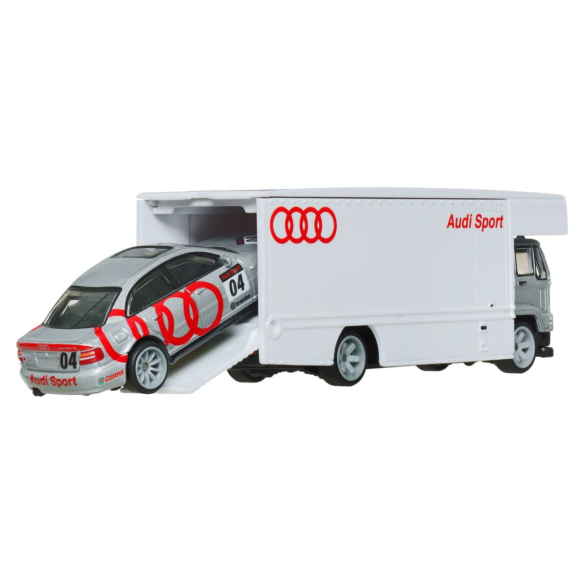 Hot Wheels Collector Vehículo de Colección Auto Transportador Audi S4 Quatro