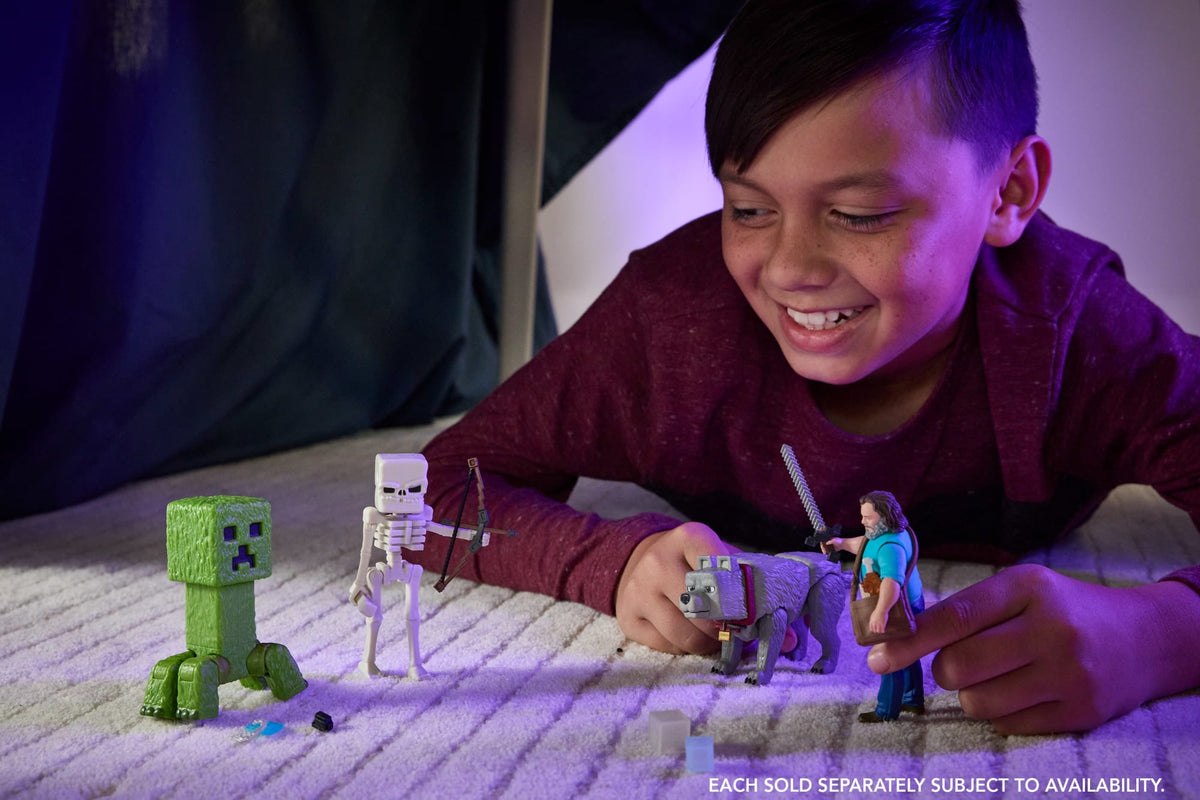 Minecraft La Película Figura de Acción Steve de 4 pulgadas