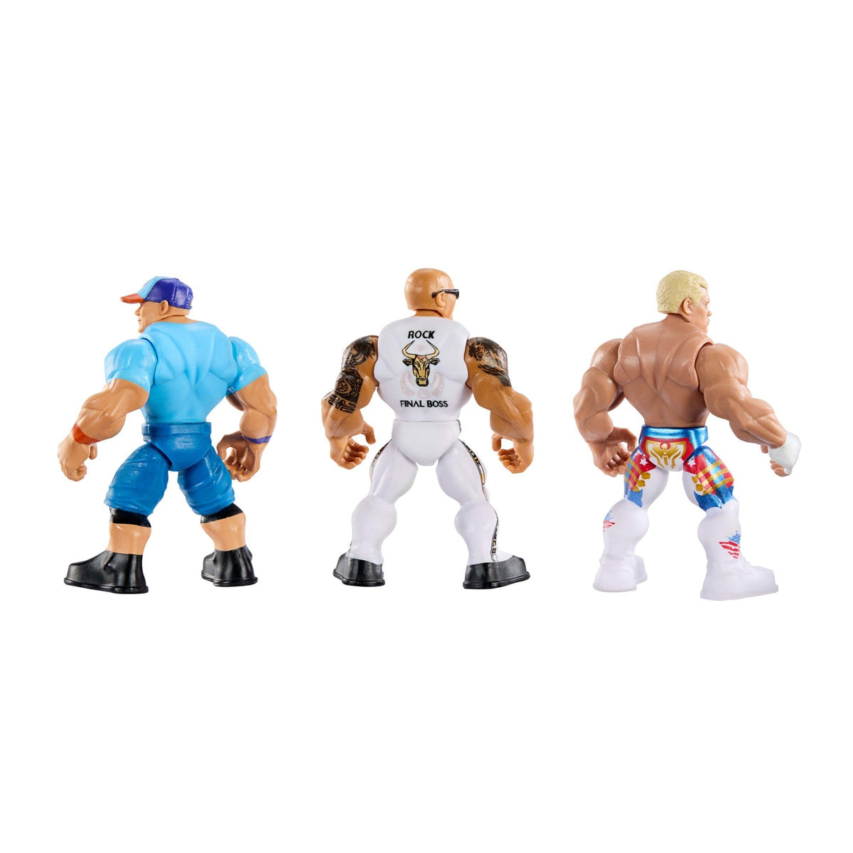Wwe  Knuckle Crunchers  Coffret de 3Figurines Articulées et Acc.