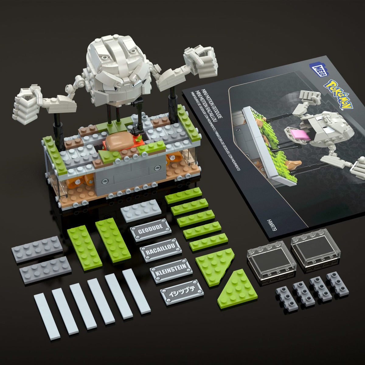 Mega-Pokémon Mini Motion Racaillou-Coffret de Construction