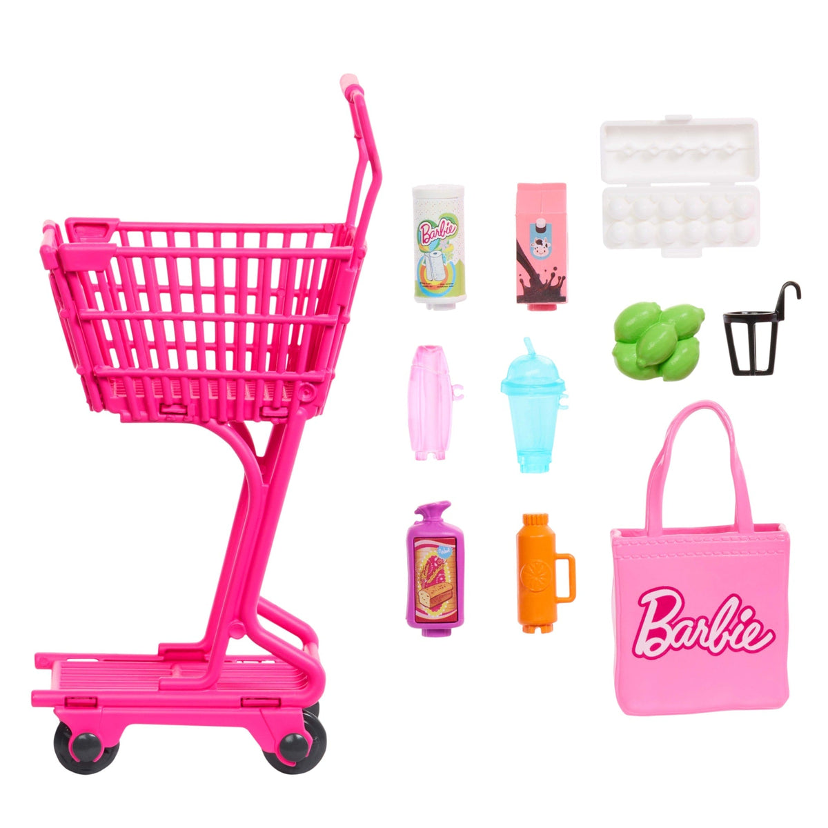 Barbie World  Coffret  Épicerie Amusante, 11Accessoires Pour Poupée