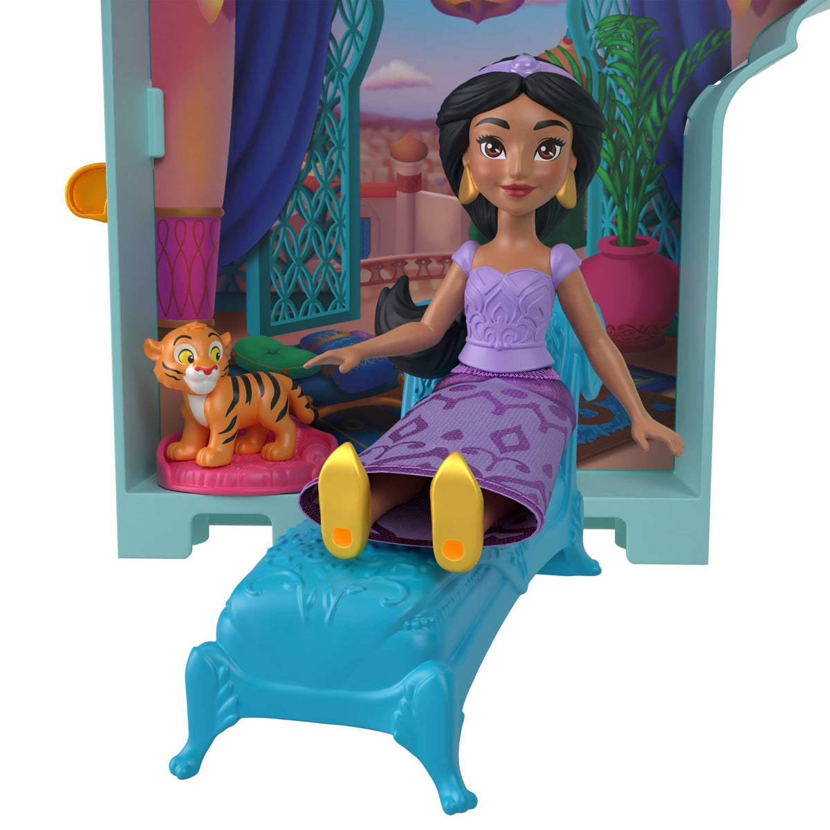 Disney Princess Jasmine Stacking Castle Doll House With Small Doll, Inspired By Disney Movie Aladdin