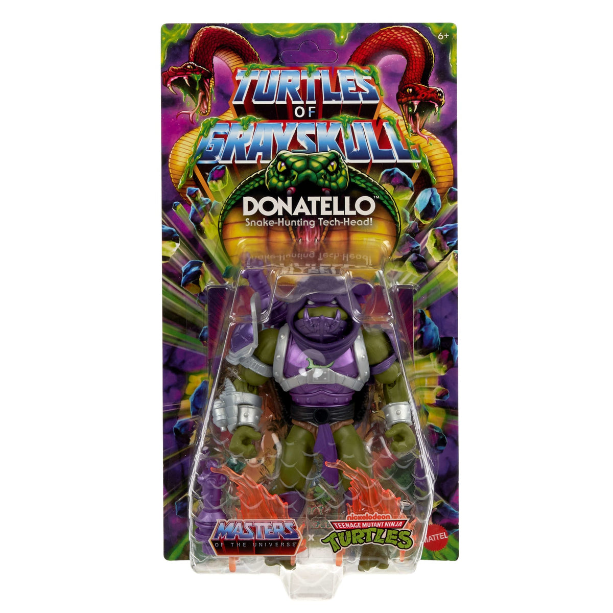 Masters of the Universe Turtles of Grayskull Figura de Acción Donatello de 5.5 pulgadas