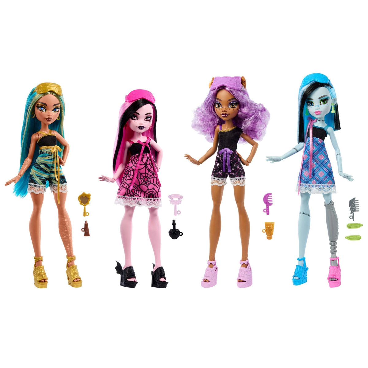 Monster High Muñeca Reveal Pijamas Monstruosas Cleo