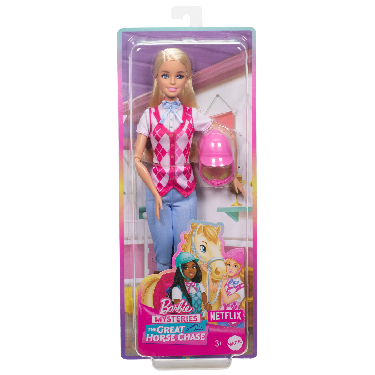 Barbie Detective La Gran Carrera de Caballos Muñeca Malibú Equitación