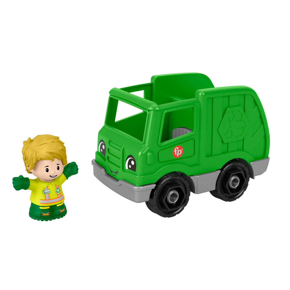 Fisher-Price  Little People  Camion de Recyclage et Figurine