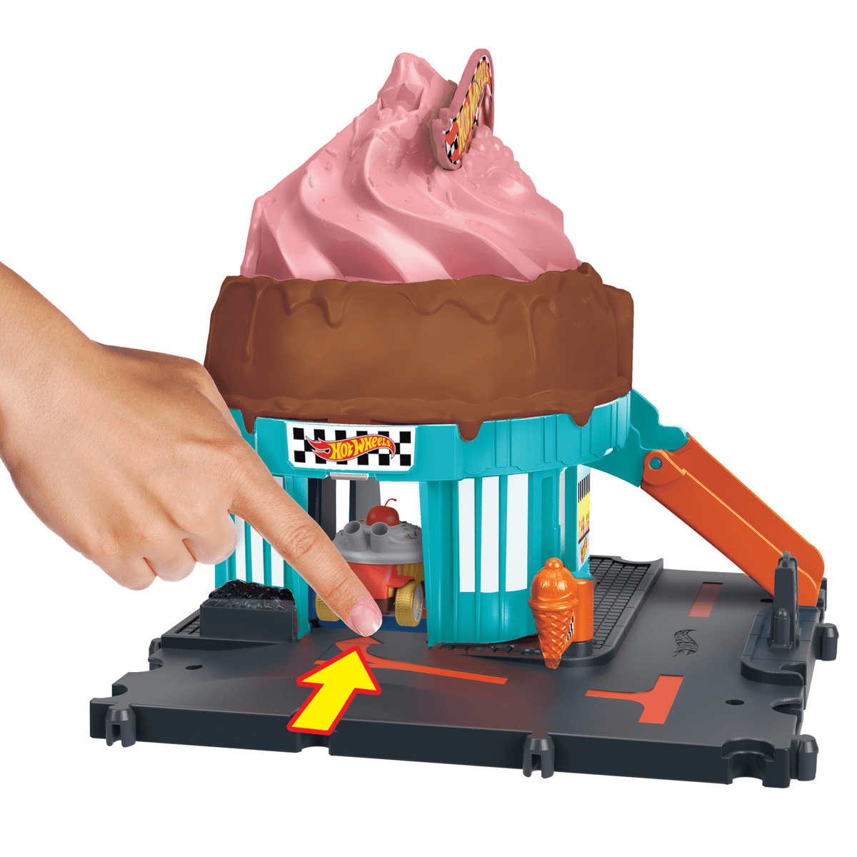 Hot Wheels City Pista de Brinquedo Sorveteria