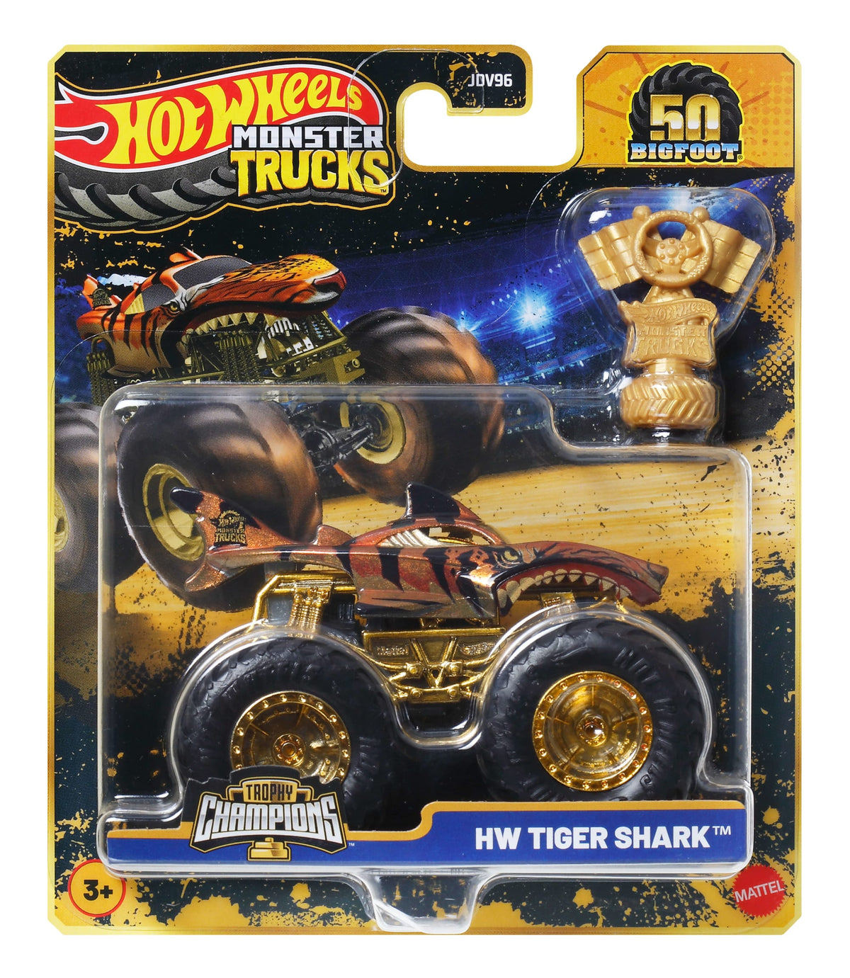 Hot Wheels Monster Trucks Vehículo de Juguete Auto Sorpresa Campeonato de Bigfoot Escala 1:64