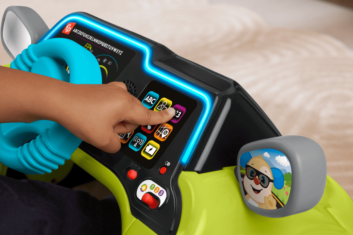 Fisher-Price Ríe y Aprende Juguete para Bebés Volante de Actividades Interactivas