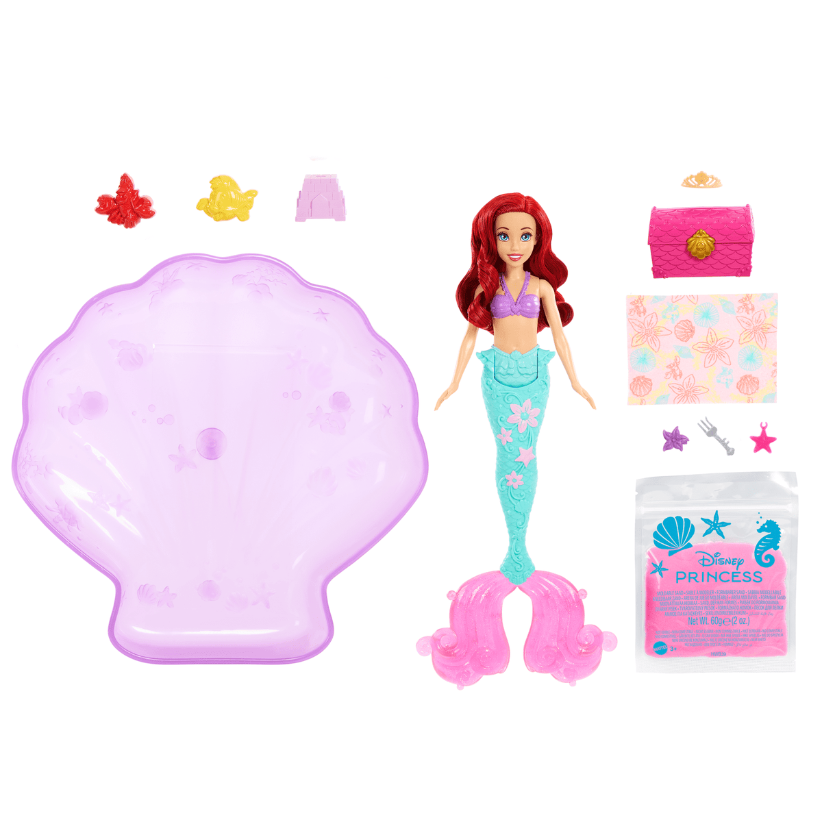 Disney Princess Ariel Doll & Pool Set With Moldable Sand, inspired By Disney The Little Mermaid