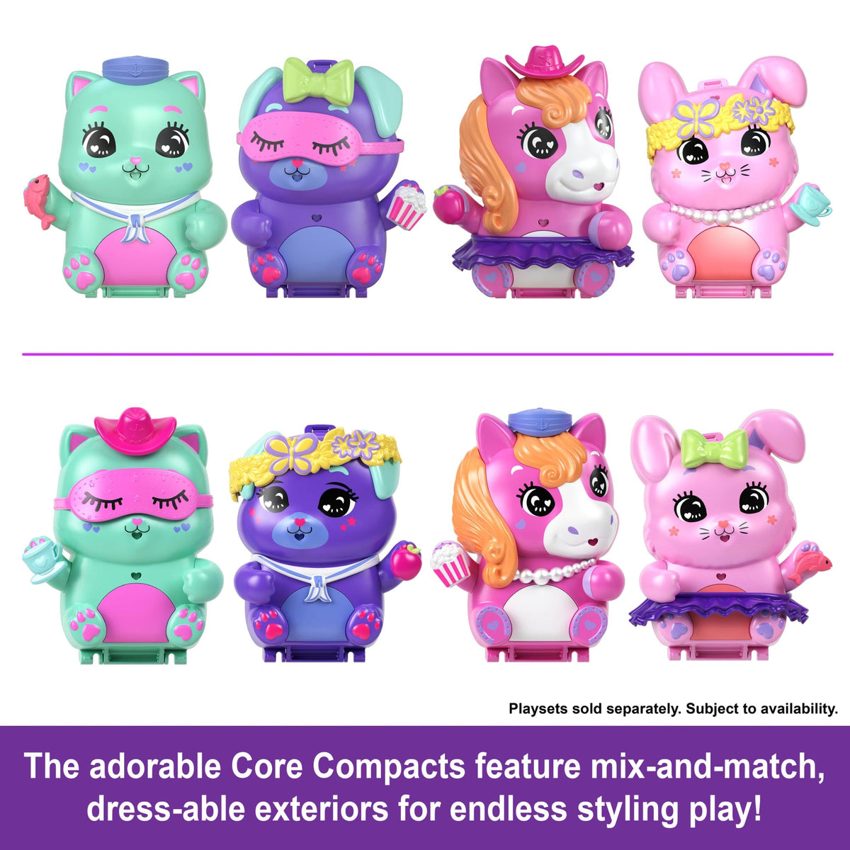 Polly Pocket Sleepover Puppy Compact Playset With 1 Micro Doll And Pet Dogs, Travel Toy With Food & Styling Accessories