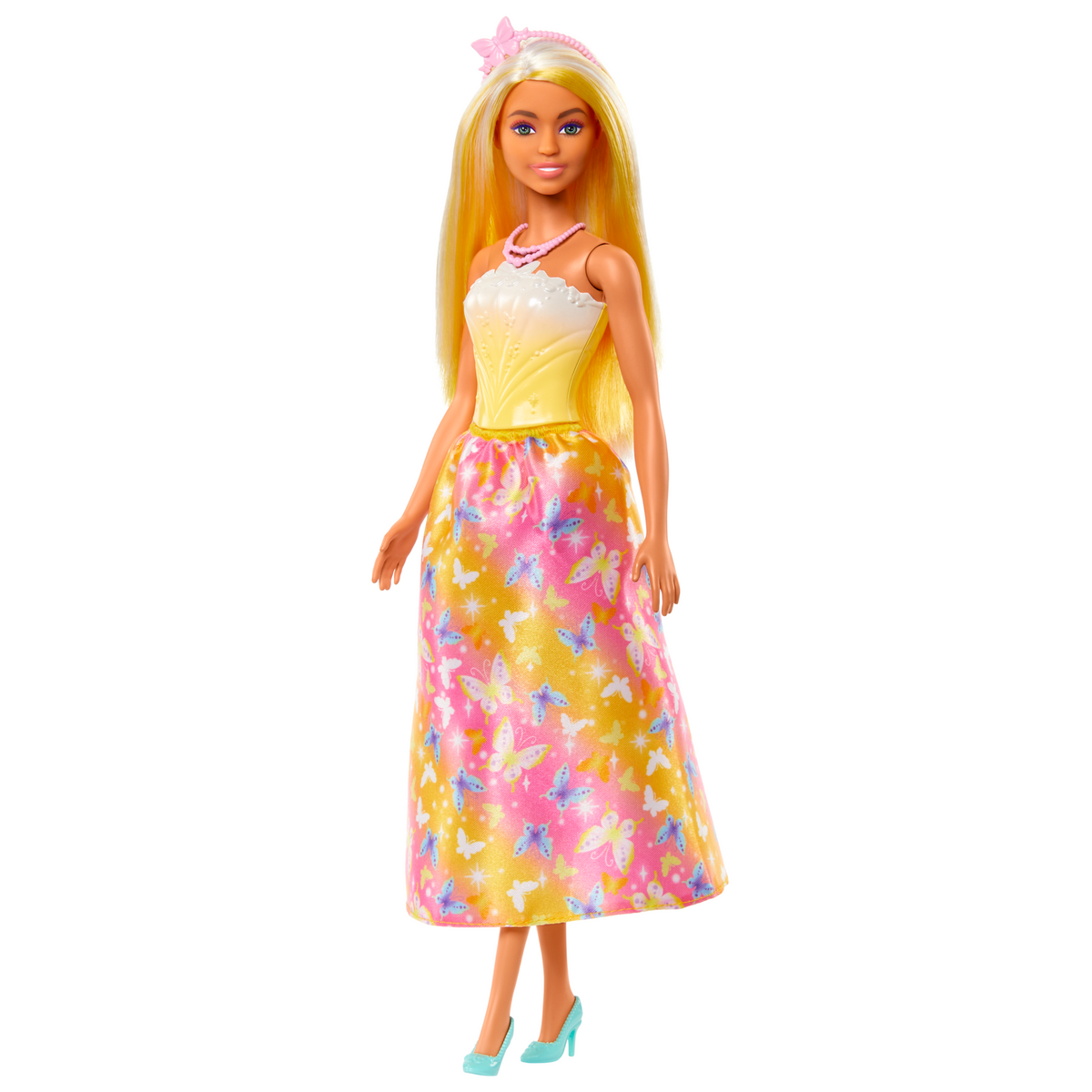 Barbie Fantasía Muñeca Doncella Vestido de Ensueño Amarillo