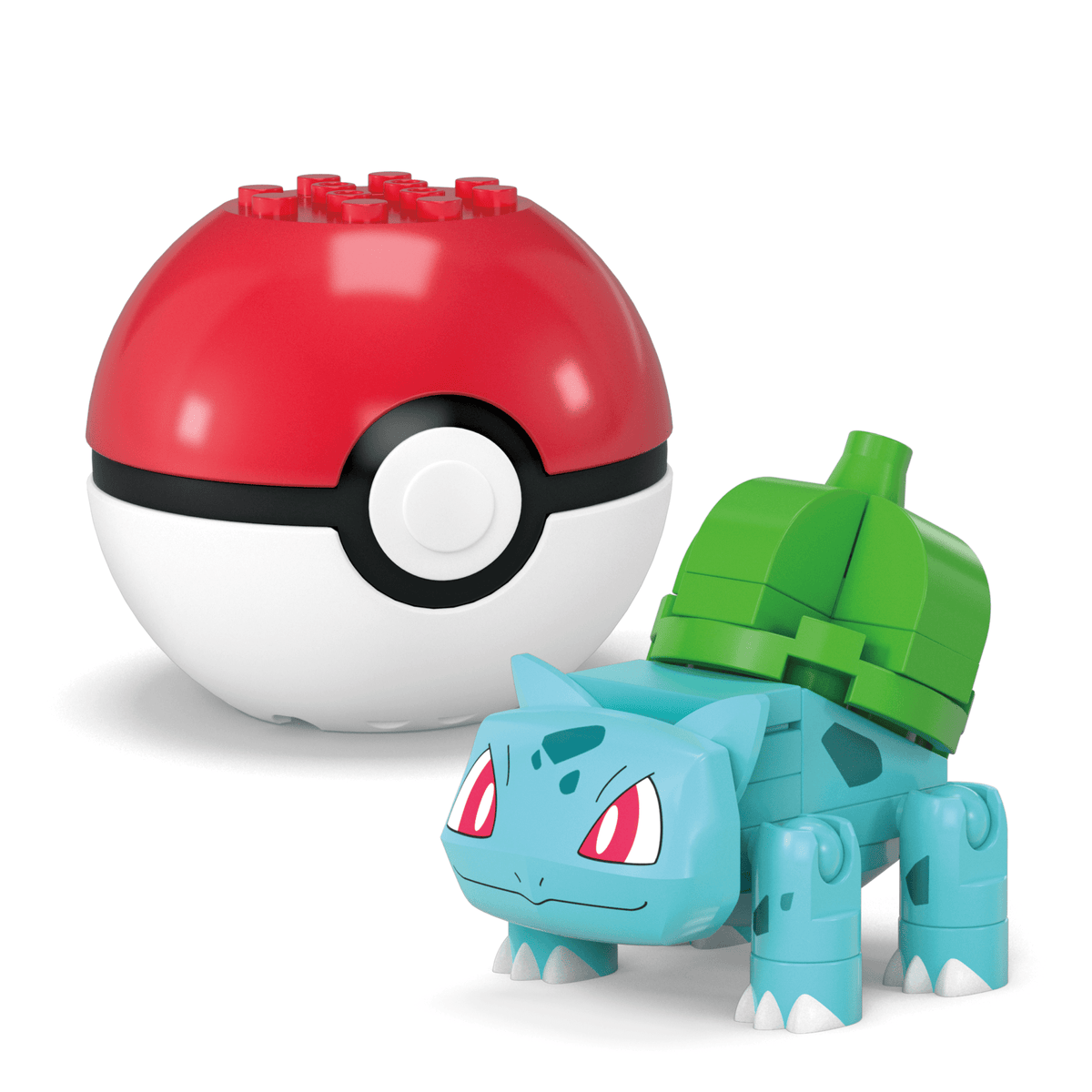 MEGA Pokémon Bulbasaur & Psyduck Building Toy Kit, 2 Action Figures (63 Pieces) For Kids
