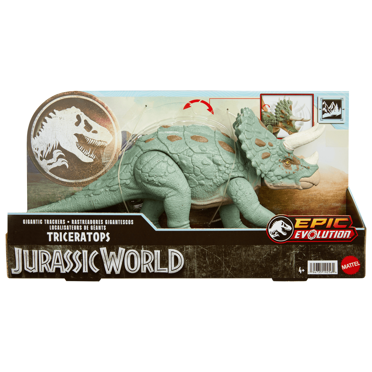 Jurassic World  Méga Action  Tricératops, Espèce de Grande Taille