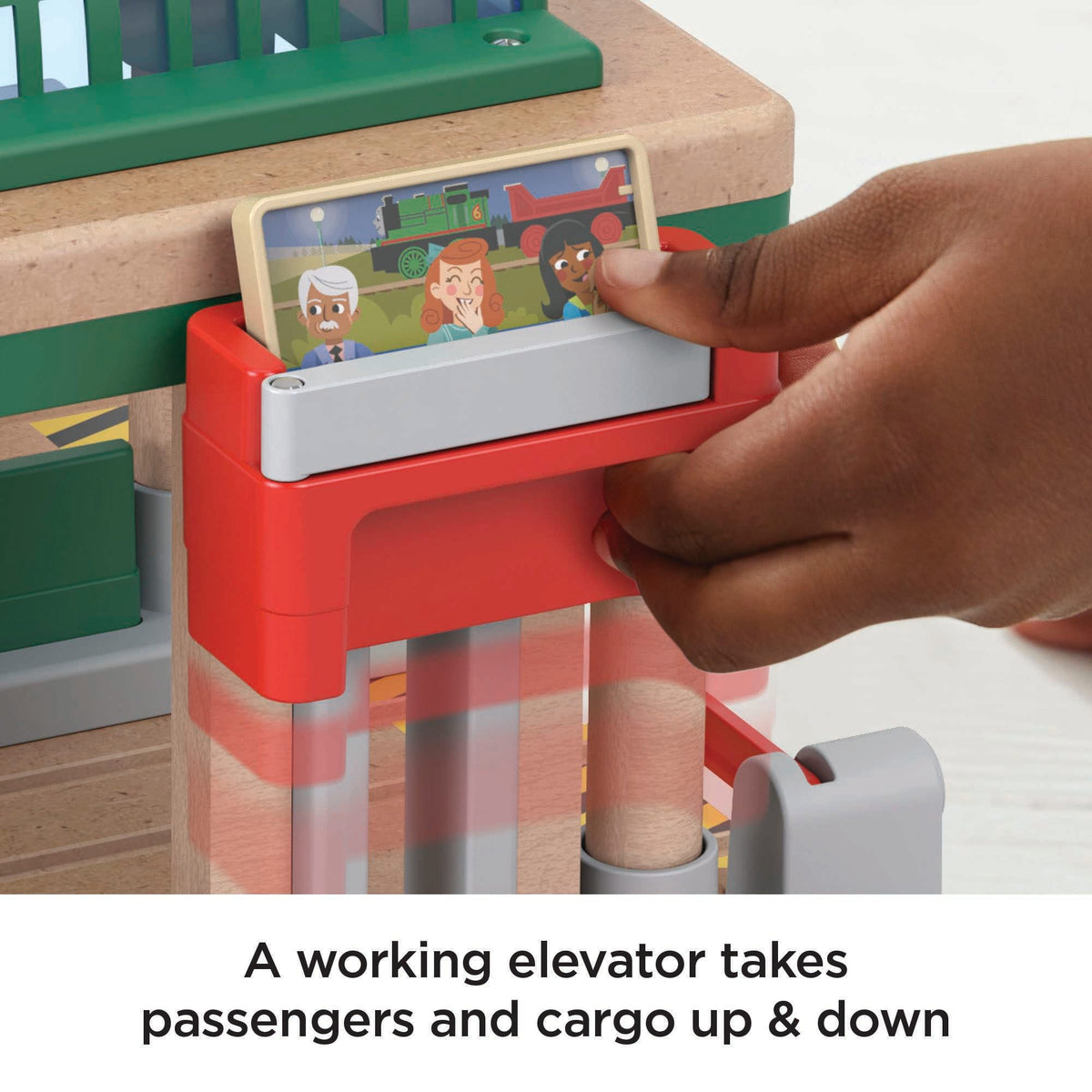 Fisher-Price Thomas & Friends Wooden Railway Knapford Station Passenger Pickup Playset