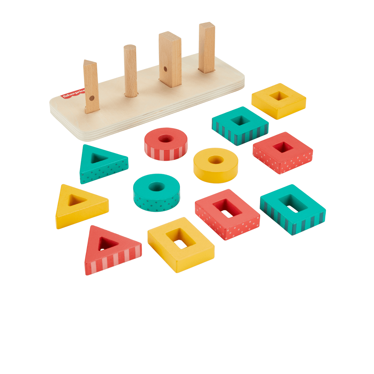 Fisher-Price Juguete para Bebés Clasificador de Formas de Madera