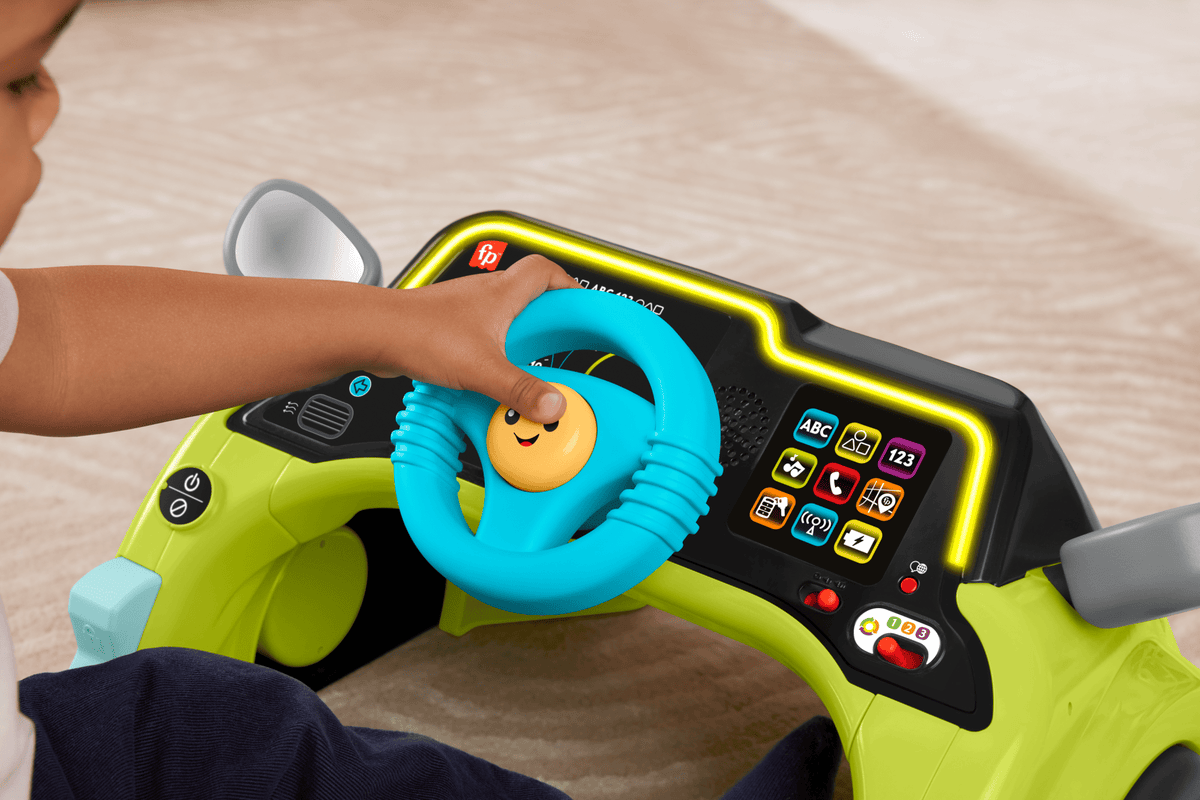 Fisher-Price Ríe y Aprende Juguete para Bebés Volante de Actividades Interactivas