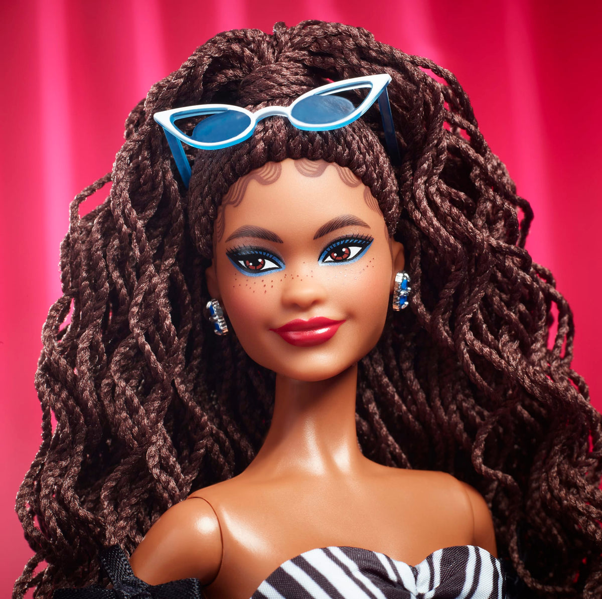 Barbie Signature 65th Anniversary Collectible Doll With Brown Hair And Black And White Gown