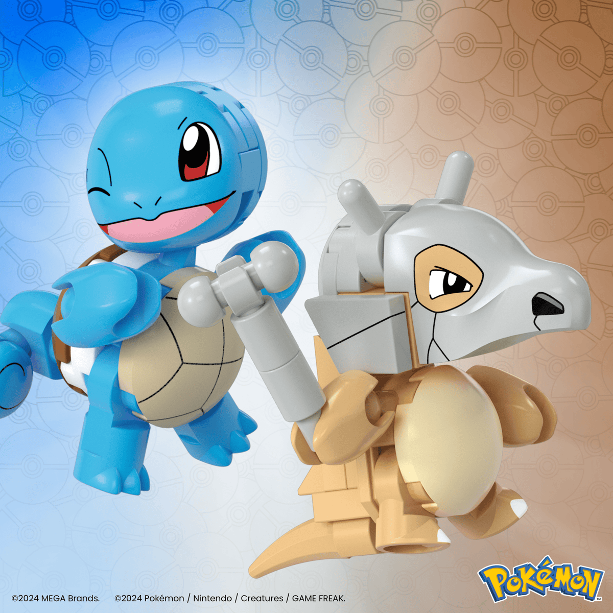 MEGA Pokémon Poké Ball Building Toy Kits With 2 Action Figures (45 Pieces) For Kids