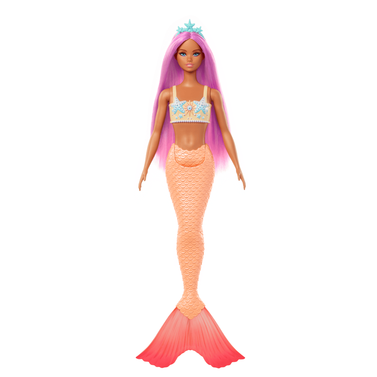 Barbie Mermaid Dolls With Colorful Hair, Tails And Headband Accessories