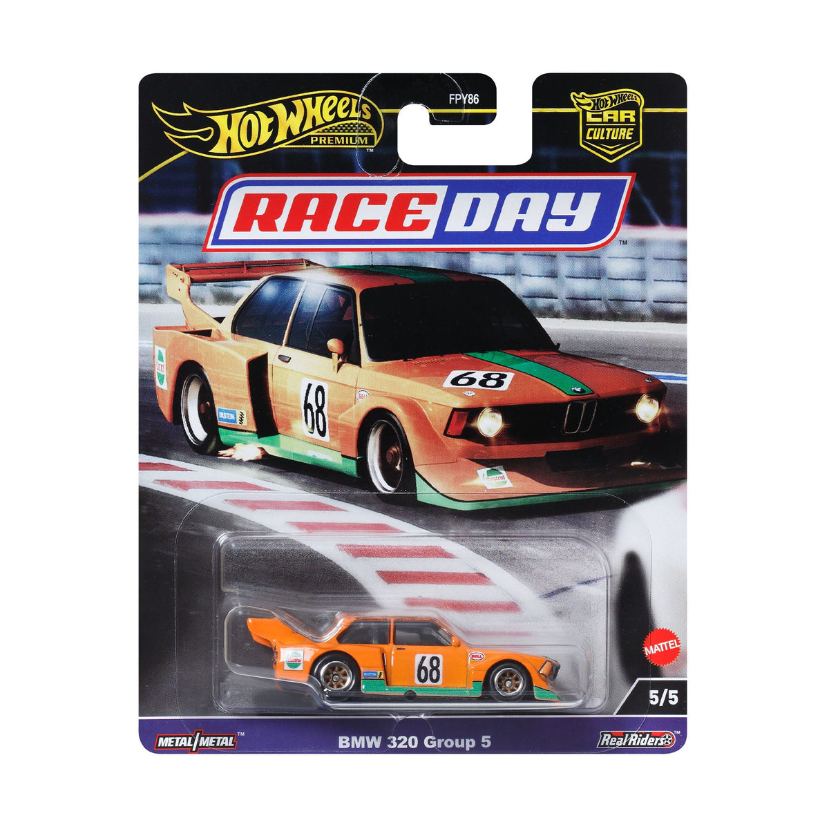 Hot Wheels Premium Car Culture Race Day Bmw 320 Gp5 1:64 Scale Collectible Toy Vehicle