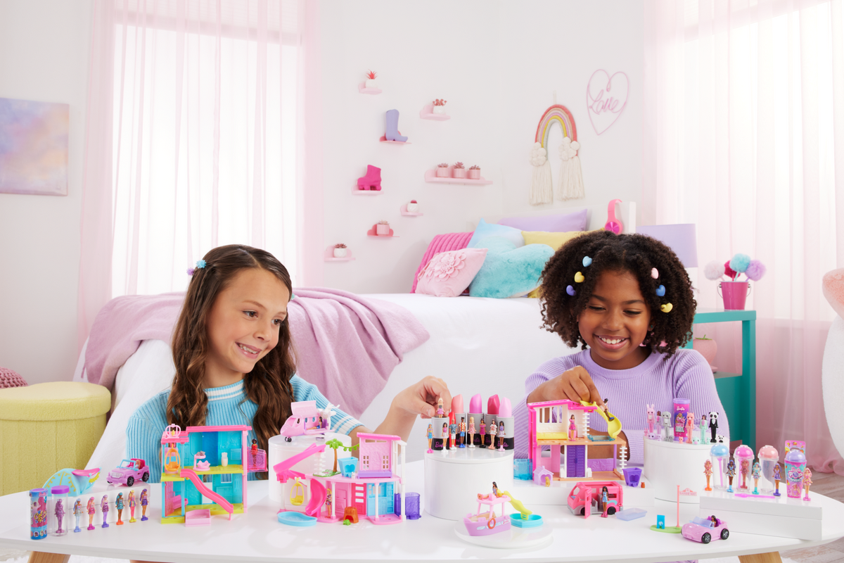 Barbie Mini Barbieland Doll & Vehicle Set With 1.5-Inch Doll & Dream Boat With Color-Change