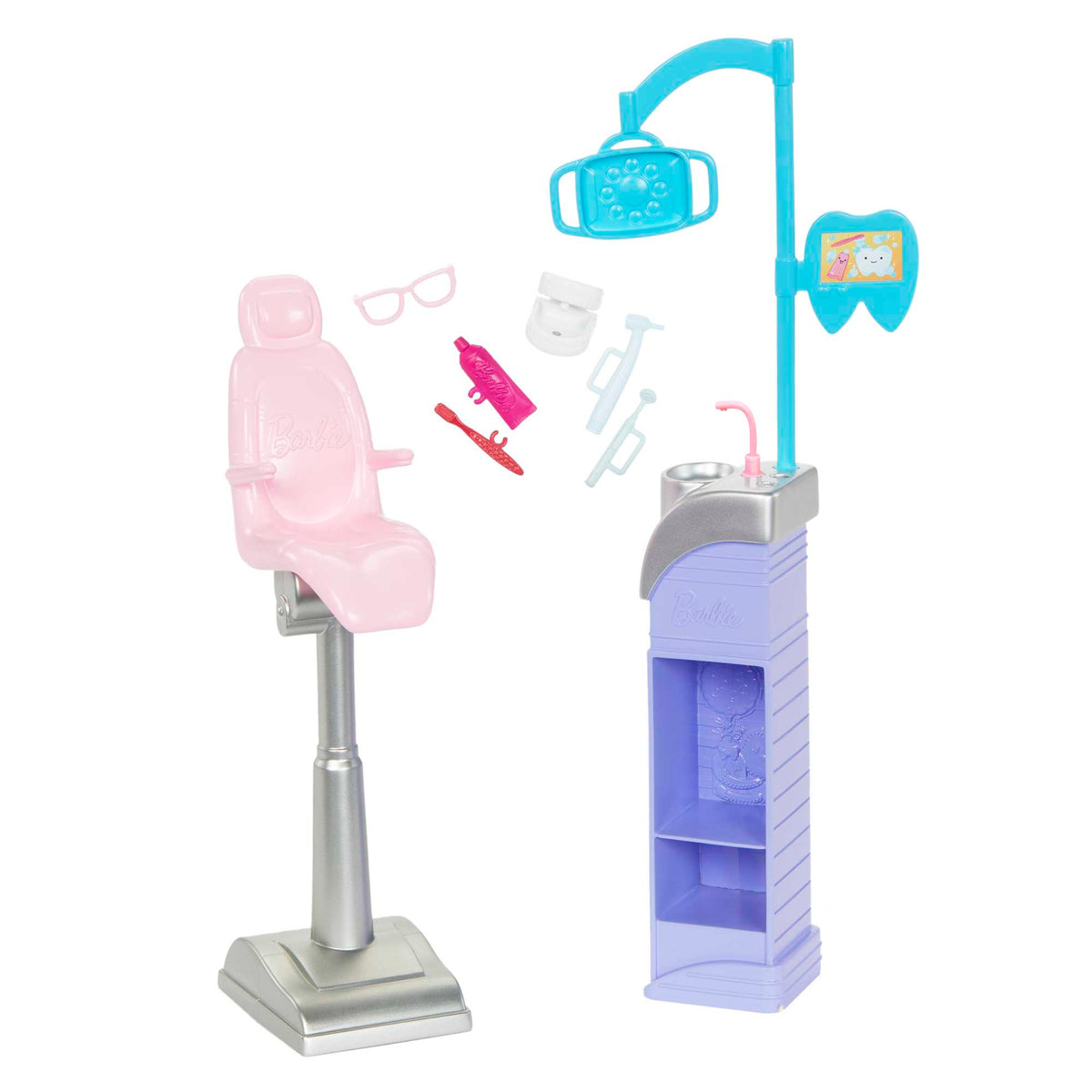 Barbie®-Métiers-Coffret Poupée Barbie® dentiste et Accessoires