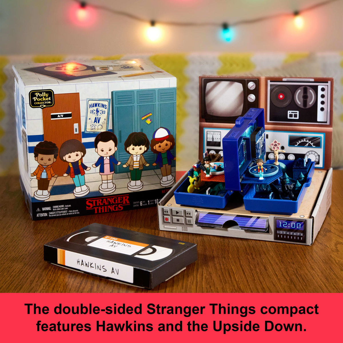 Polly Pocket Collector Stranger Things Compact, Special Edition Dolls And Playset