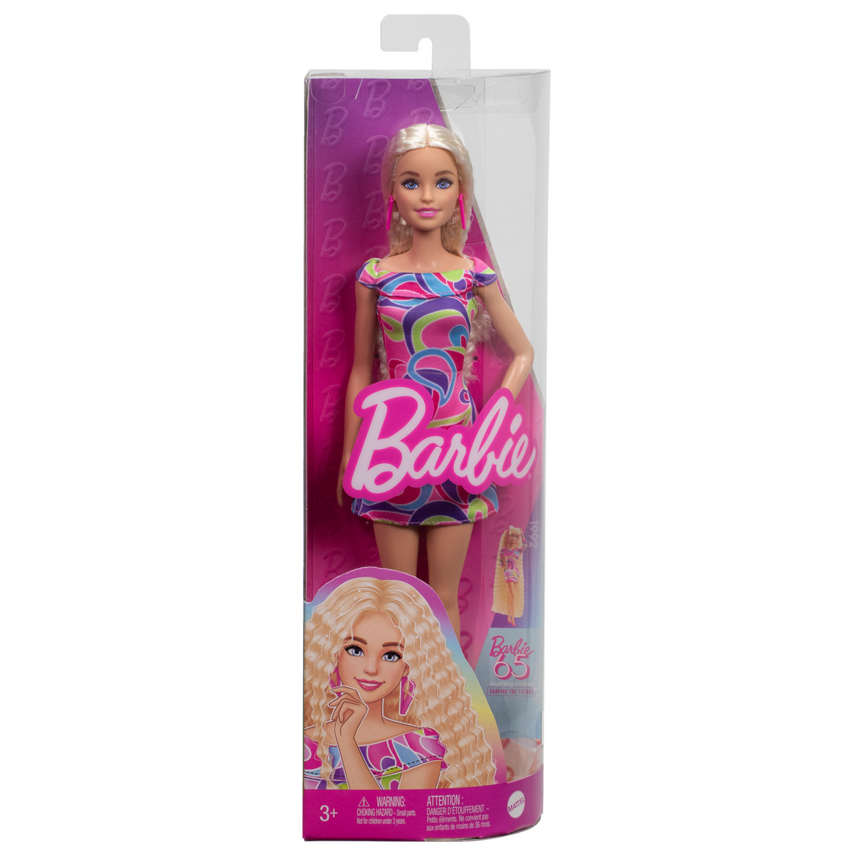 Barbie Fashionista Boneca Vestido Colorido Cabelo Comprimido